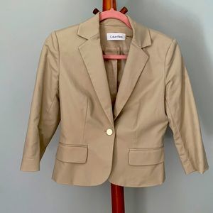 3/4 length sleeve suit jacket